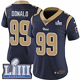 Women Nike Rams 99 Aaron Donald Navy 2019 Super Bowl LIII Vapor Untouchable Limited Jersey,baseball caps,new era cap wholesale,wholesale hats